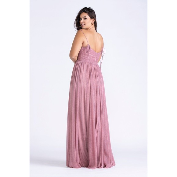 Watters Bridesmaid Dress Cooper Pink Size M NEW 9306 - Picture 2 of 7